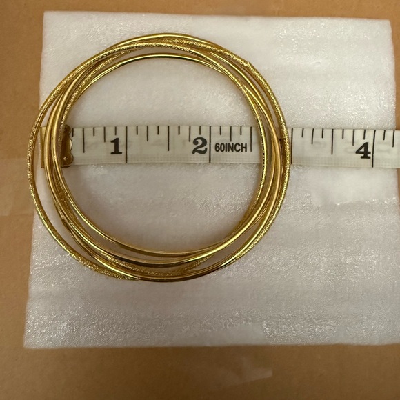 24k gold plated  Bangle Set - Picture 1 of 3